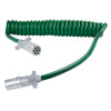 UltraLink® ABS Power Cords 15' w/12" & 48" Lead Coiled - Green  87170