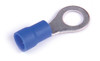 16 - 14 AWG Vinyl Ring Terminals #6 - #8 @ 1000 Pack - Blue  88-2303