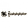 #10 x 1" Pan Head Stainless Steel Tapping Screw 100 Pc.   5171-193
