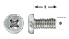 M5-.80 x 40mm Pan Head Steel Machine Screw 28 Pc.   024-427