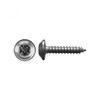 M4 x 12mm Pan Pozidriv® Chrome Trim Screw 100 Pc.   230-302