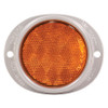 Steel Two-Hole Mounting Reflector w/Gasket - Amber  40193