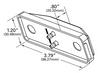 Rectangular Clearance/Marker Lamp - Red  46742