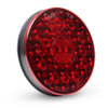 4" Round LED Stop/Tail/Turn Lamp w/Integrated Backup Integrated 4-Pin w/SuperSeal® Hard Shell Connector - Red  55082