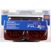 Submersible LED Trailer Lighting Kit - Popular Square Design w/o Clearance/Marker - Retail - Red  65320-5