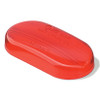 Clearance/Marker Two-Bulb Oval Replacement Lens - Red  91572