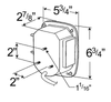 Hi Count® LED Stop/Tail/Turn Lamp Left Hand & License Window & Side Marker - Red  G5212