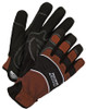 Brown Slip-On Cuff Clarino® Leather Palm  20-1-10009
