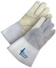 Grain Cowhide Weld Glove Fleece Lined Palm w/5" Split Cowhide Gauntlet  60-1-650