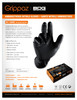 BDG® Black Grippaz Nitrile Glove (100 Box)  99-1-6000B