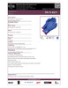 Winter Triple PVC Coated Boa Lined Gauntlet Blue w/Red Cuff  99-9-821