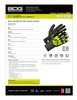 Winter BDG® Nitrile Foam Coated Terry Lined HPPE Knit Cut-Rez Glove Black/Hi-Viz Yellow Impact  99-9-9790