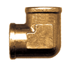 1/2" Forged Brass Female NPT 90° Elbow  100-D