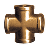 1/2" Forged Brass Female NPT Cross  102-D