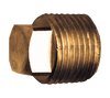1" Cast Brass Male NPT Square Head Plug  109-H