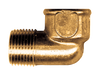 1/4 x 1/8" Forged Brass Male NPT - Female NPT 90° Reducing Street Elbow  116-BA