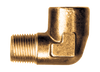 3/8" Forged Brass Male NPT - Female NPT 90° Street Elbow  116H-C