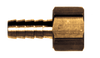 1 x 1" Brass Hose Barb - Female NPT Coupler  126-16H