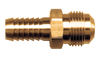 1/4 x 3/8" Brass Hose Barb - Male 45° SAE Flare Coupler  127-46