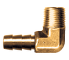 5/8 x 3/8" Brass Hose Barb - Male NPT 90° Elbow  139-10C