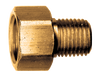 1/8 x 1/8" Brass Female 45° SAE Inverted Flare - Male NPT Connector  148-2A