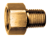 1/2 x 1/4" Brass Female 45° SAE Inverted Flare - Male NPT Connector  148-8B