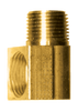 1/4 x 1/8" Brass Female 45° SAE Inverted Flare - Male NPT 90° Street Elbow  149-4A