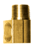 3/8 x 3/8" Brass Female 45° SAE Inverted Flare - Male NPT 90° Street Elbow  149-6C
