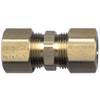 1/2" Brass Poly Tube Compression w/Fixed Insert Union   462-8