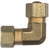 3/8" Brass Poly Tube Compression w/Fixed Insert 90° Elbow   465-6