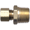 5/16 x 1/4" Brass Poly Tube Compression w/Fixed Insert - Male NPT Connector  468-5B