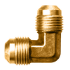 3/8 x 1/4" Brass Male 45° SAE Flare 90° Reducing Elbow  55R-64