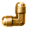 1/2 x 3/8" Brass Male 45° SAE Flare 90° Reducing Elbow  55R-86