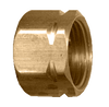 1/4" Brass Compression Nut w/Captured Sleeve  61CS-4