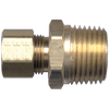 3/16 x 1/4" Brass Compression - Male NPT  Connector  68-3B