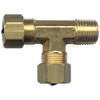 3/8 x 3/8 x 3/8" Brass Compression - Male NPT  - Compression Tee  71-6C