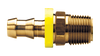 1/4 x 1/4" Brass Grip-Tite Hose Barb - Male 45° SAE Inverted Flare Connector  735-44