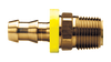 1/4 x 5/16" Brass Grip-Tite Hose Barb - Male 45° SAE Inverted Flare Connector  735-45