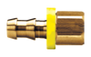 1/4 x 5/16" Brass Grip-Tite Hose Barb - Female 45° SAE Inverted Flare Connector  736-45