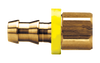 3/8 x 3/8" Brass Grip-Tite Hose Barb - Female 45° SAE Inverted Flare Connector  736-66