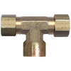 3/8 x 1/8" Brass Compression - Compression - Female NPT Tee   78-6A