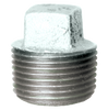 3/4" Sch. 40 Galvanized Iron Male NPT Plug  GI-109-E