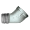 1/8" Sch. 40 Galvanized Iron Male NPT - Female NPT 45° Street Elbow  GI-124-A