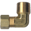 1/2 x 3/8" Lead Free Brass Compression - Male NPT  90° Elbow  LF-69-8C
