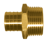 1/2 x 1/2" Lead Free Brass PEX Hose Barb - Male NPT Adapter  LF-PEX-125-10D