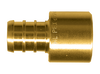 1 x 1" Lead Free Brass PEX Hose Barb - Female NPT Sweat-On Adapter  LF-PEX-126SW-18