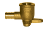 3/4 x 3/4" Lead Free Brass Pex Hose Barb - Female NPT 90° Elbow w/Mounting Flange  LF-PEX-S139F-14E