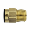 1/2 x 3/4" JG® Lead Free Brass Male NPT - Black Polysulfone CTS Connector  MWI012026LF-E