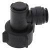 3/4"-11.5 x 3/8" JG® Black Polypropylene Female Water Hose - CTS Twist Lock 90° Elbow  NC2723