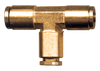 5/32" Brass Push-To-Connect Tee  PC64-2-1/2